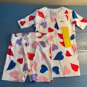 ❤️💜 NWT Hanna Andersson Heart Pajamas - Size 3